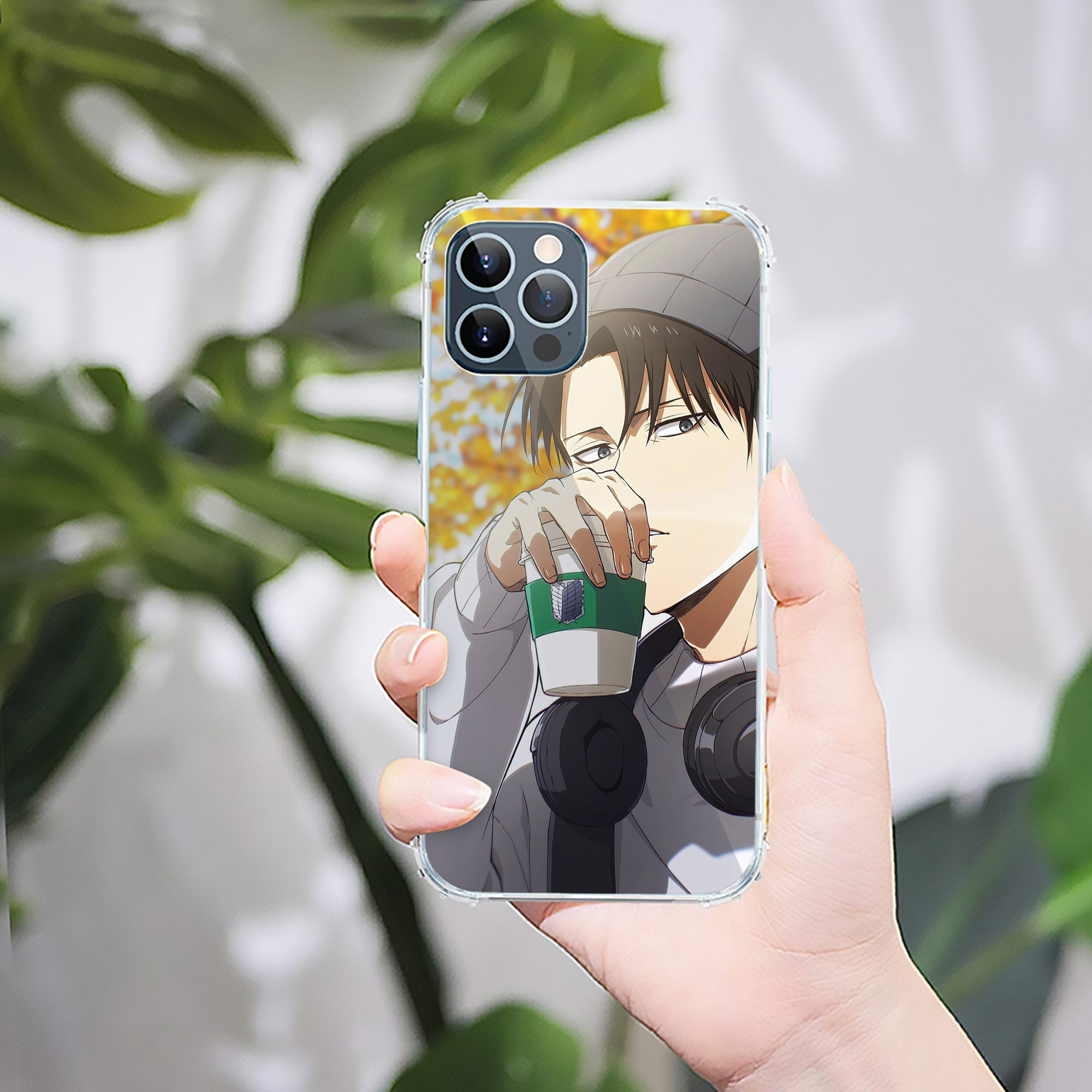 （画像用） 進撃の巨人 Attack on Titan 【iPhone 12シリーズ対応】透明スマホケース（クリアソフトケース）
